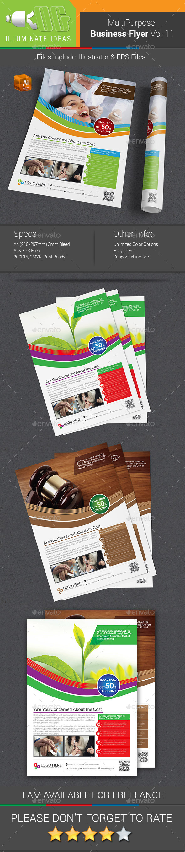 Multipurpose Business Flyer Template Vol-11 - Corporate Flyers