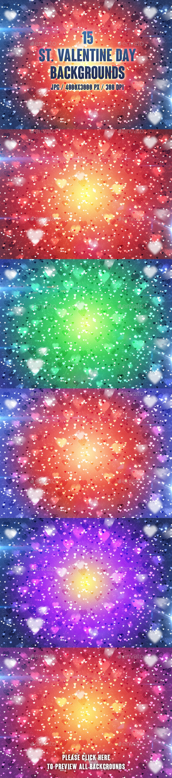 15 St. Valentine Day Backgrounds