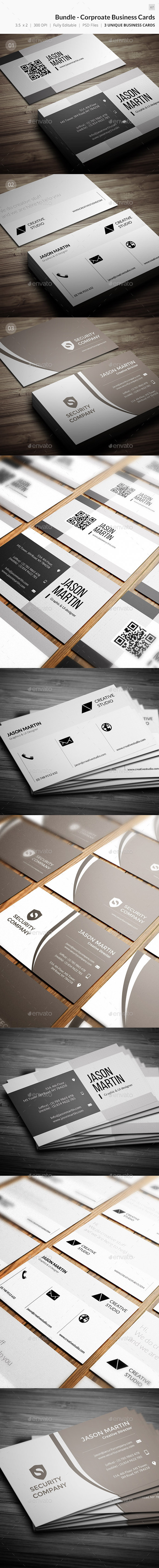 Bundle - Soft Corporate Business Cards- 67 - Corporate Business Cards