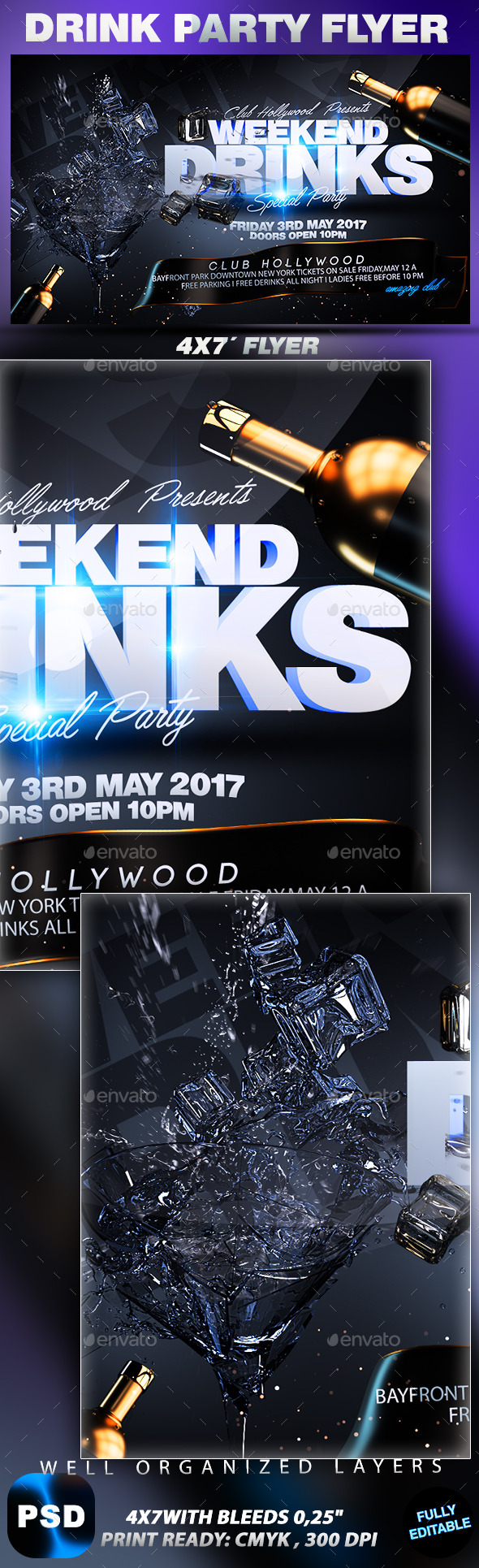 Drink Party - Events Flyers