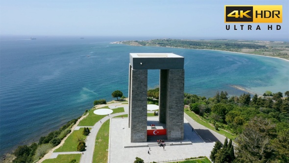 Canakkale Martyrs Memorial Overall View