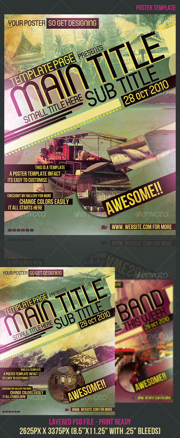 Poster Template - Miscellaneous Events