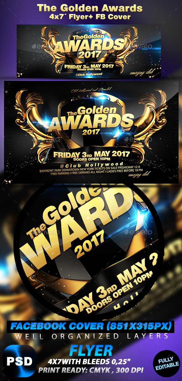 The Golden Awards - Events Flyers