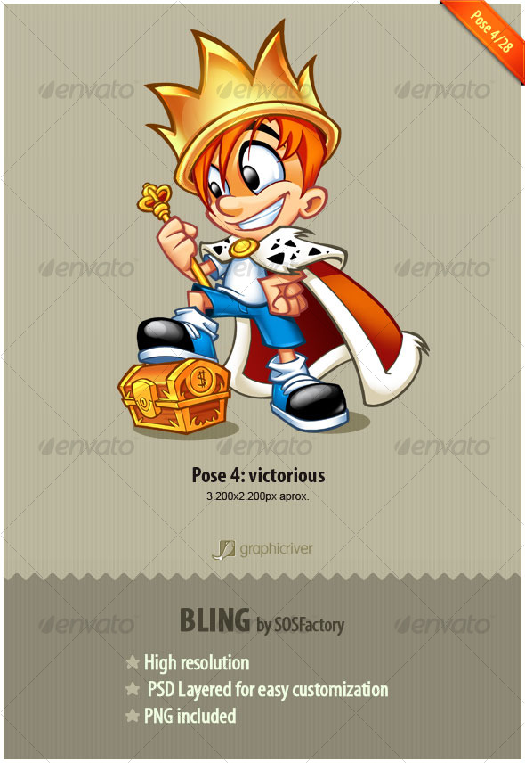 Bling Series 4/28: Victorious - Characters Illustrations