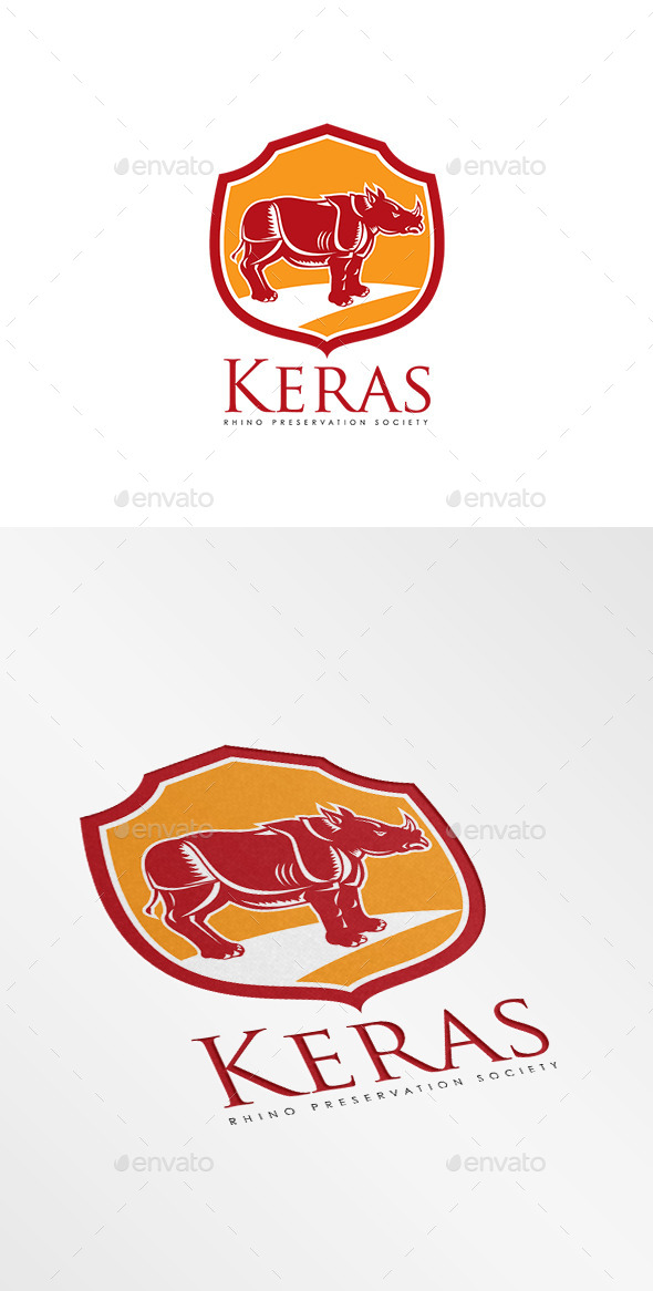 Keras Rhino Preservation Logo - Animals Logo Templates