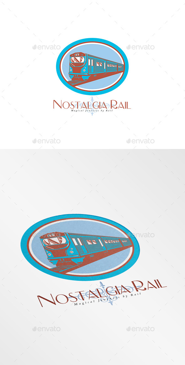 Nostalgia Rail Journey Logo - Objects Logo Templates