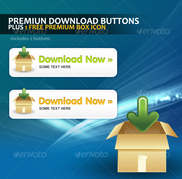 Premium Download Button Template - Buttons Web Elements