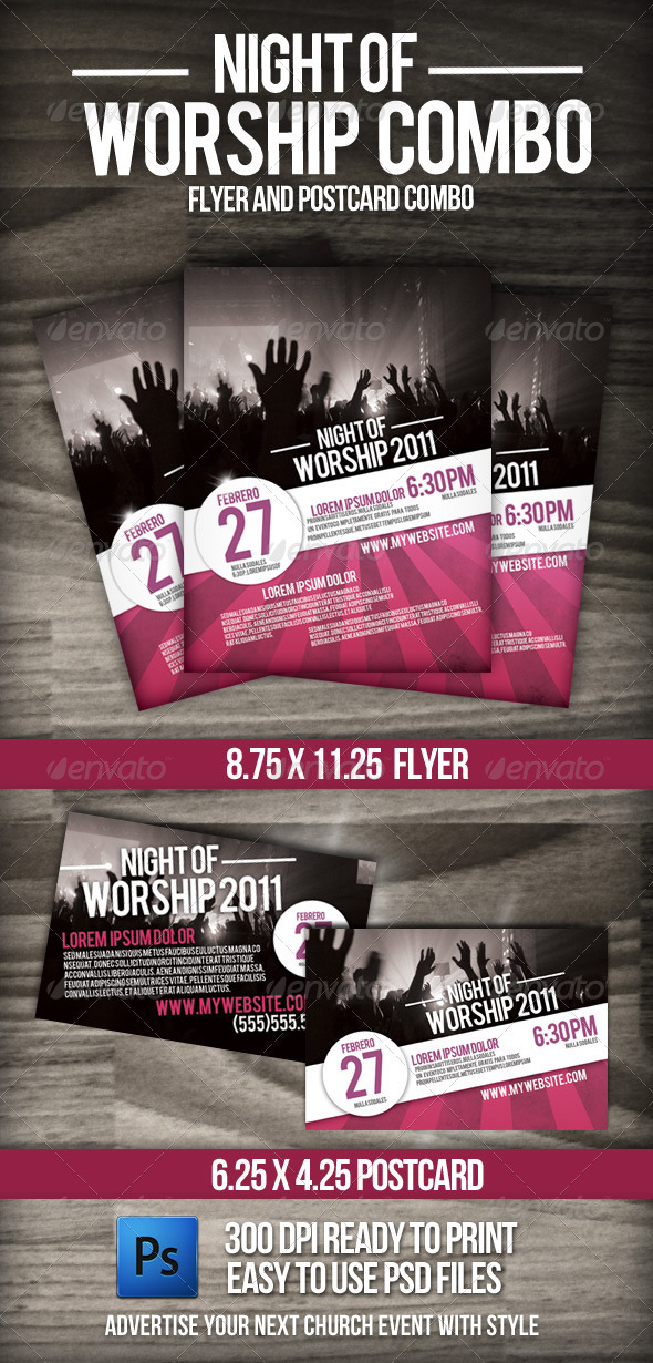 Night of Worship set - Urban Backgrounds