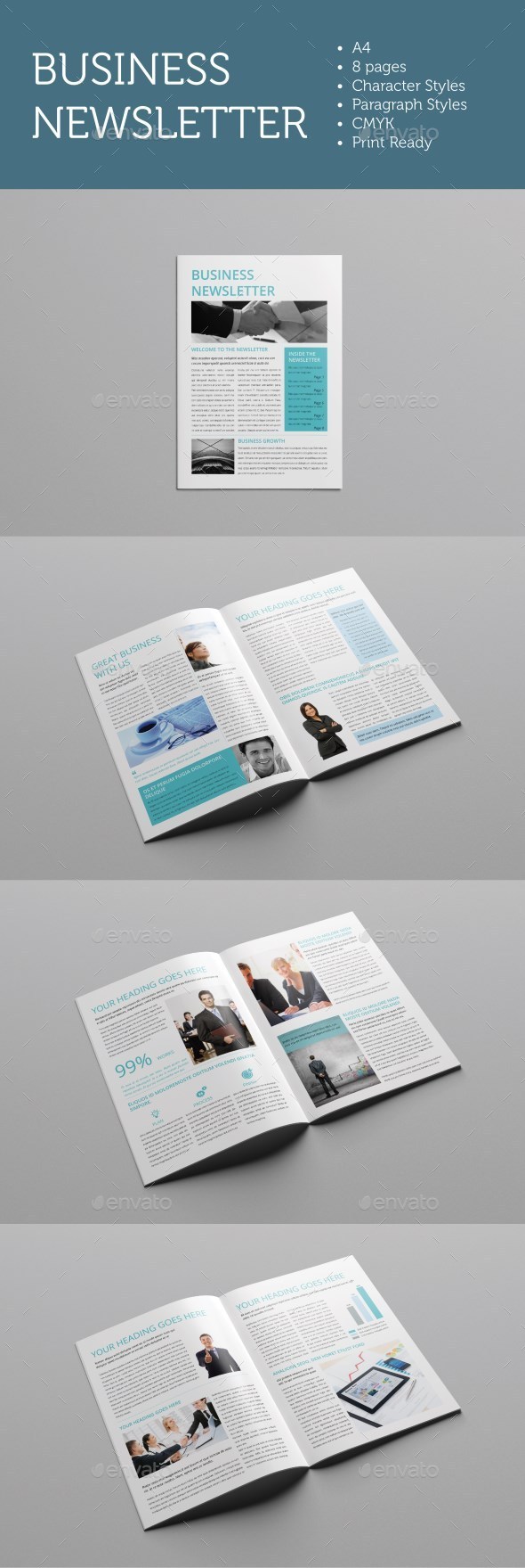 Business Newsletter - Newsletters Print Templates