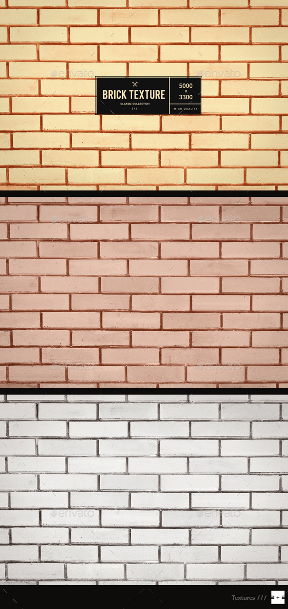 Golden Brick Wall - Metal Textures