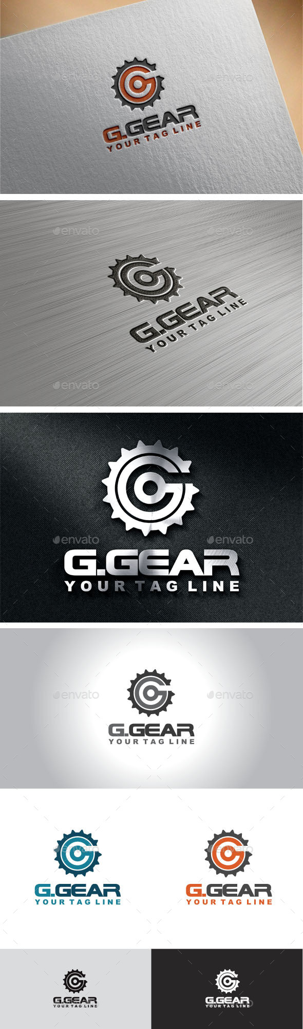 Gear Letter G Logo - Letters Logo Templates