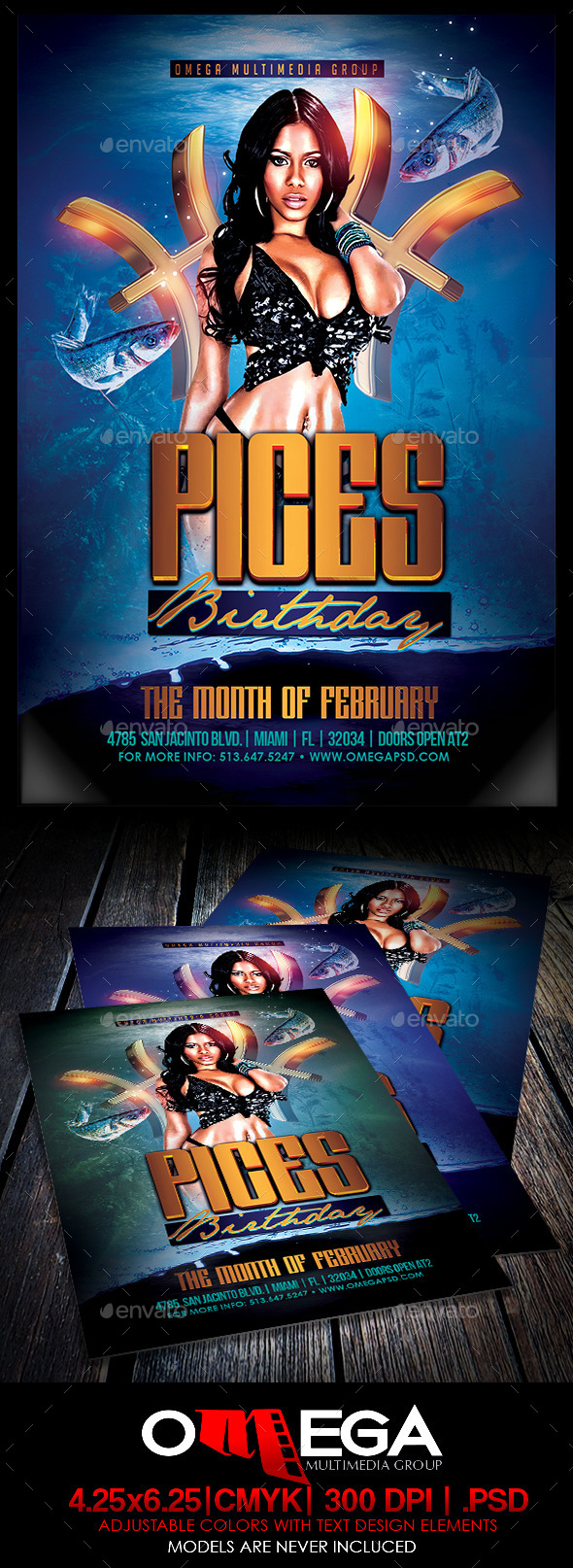 Pices Birthday - Events Flyers