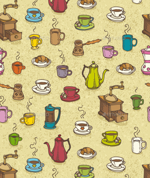 Coffee Pattern - Patterns Decorative