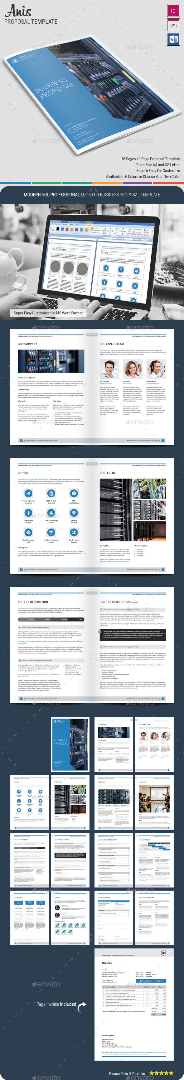 Anis - Proposal Template - Proposals & Invoices Stationery