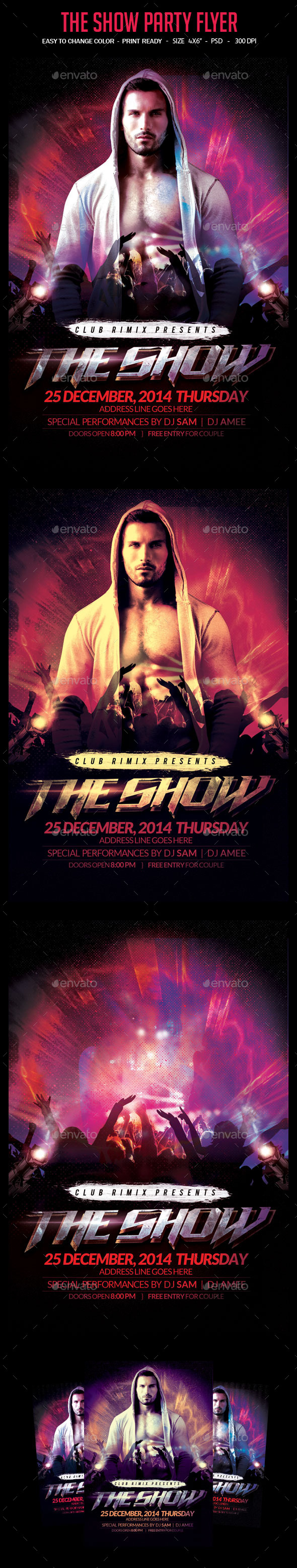 The Show Party Flyer - Events Flyers