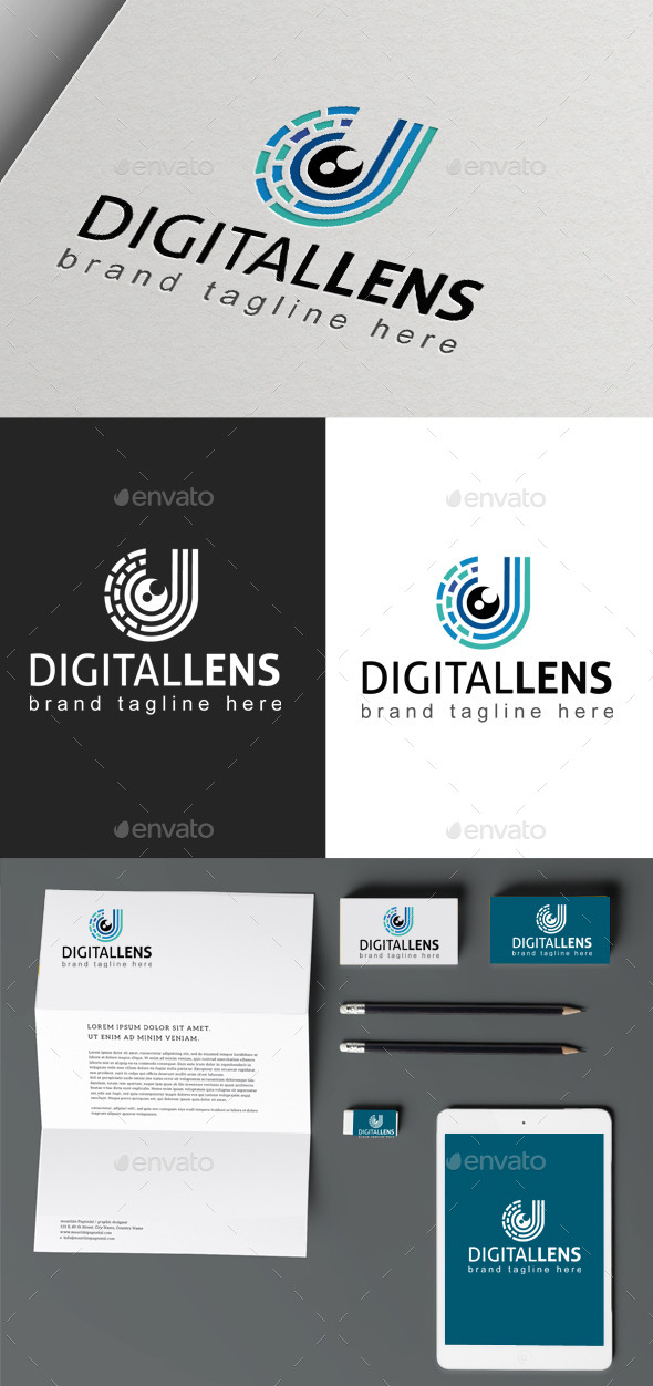 Digital Lens - Symbols Logo Templates