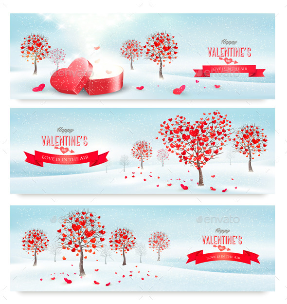 Valentine Banners - Valentines Seasons/Holidays