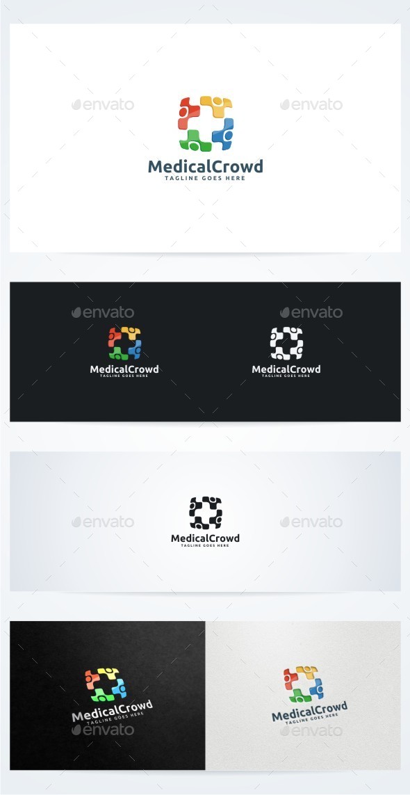 Medical Crowd - Symbols Logo Templates