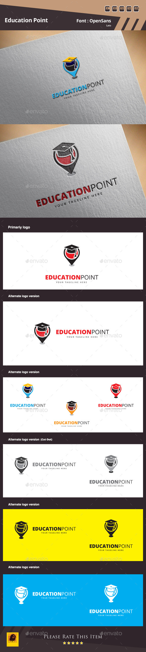 Education Point Logo Template By Maraz2013 Graphicriver