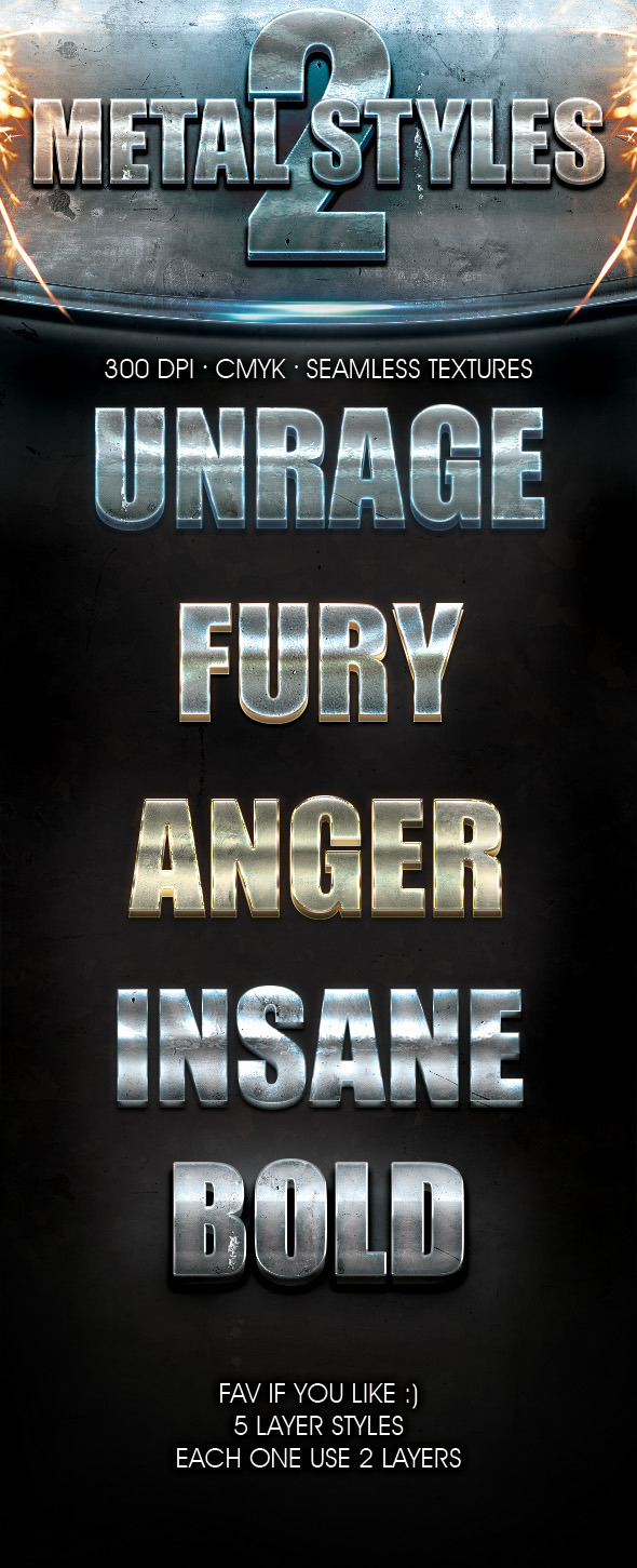 Metal Layer Styles V2 - Text Effects Actions