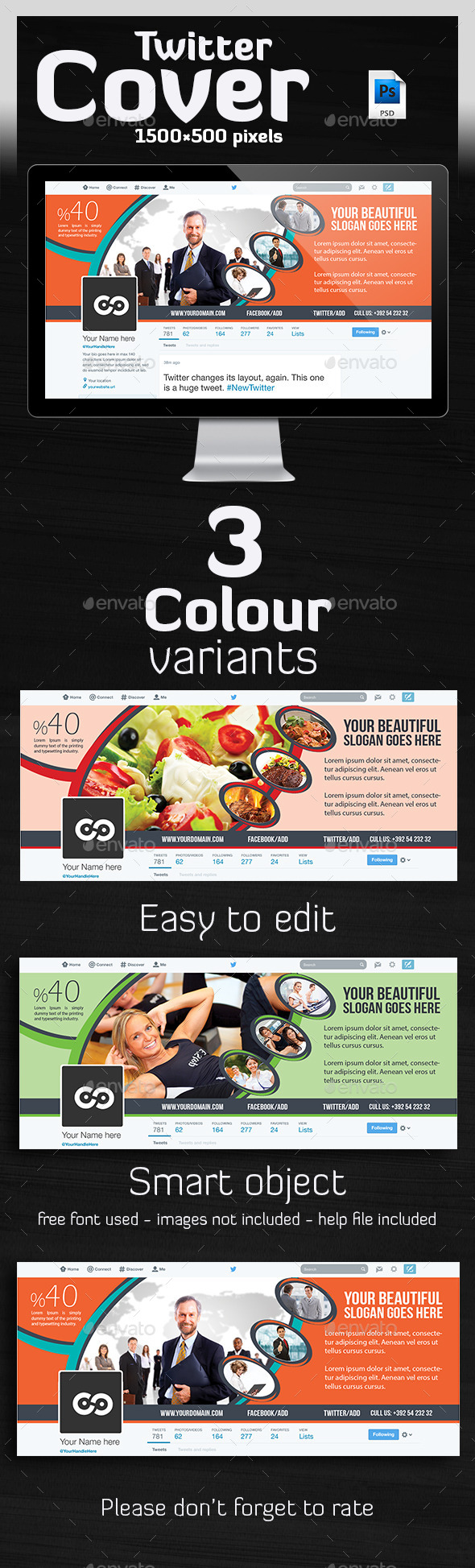 Multipurpose Twitter Header - Twitter Social Media