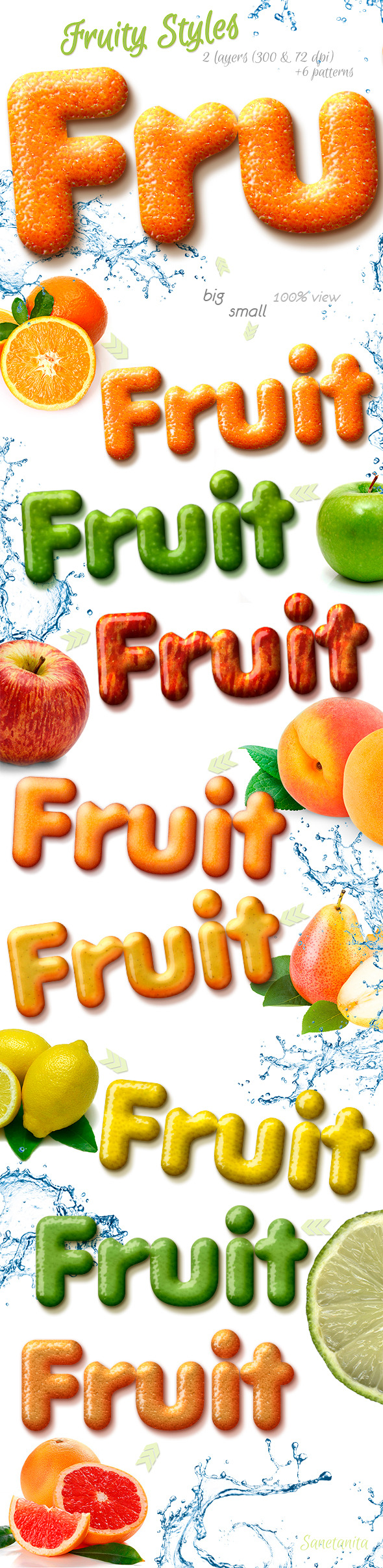 Fruity Styles - Text Effects Actions