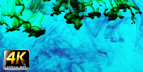Colorful Paint Ink Drops Splash in Underwater 12 alt