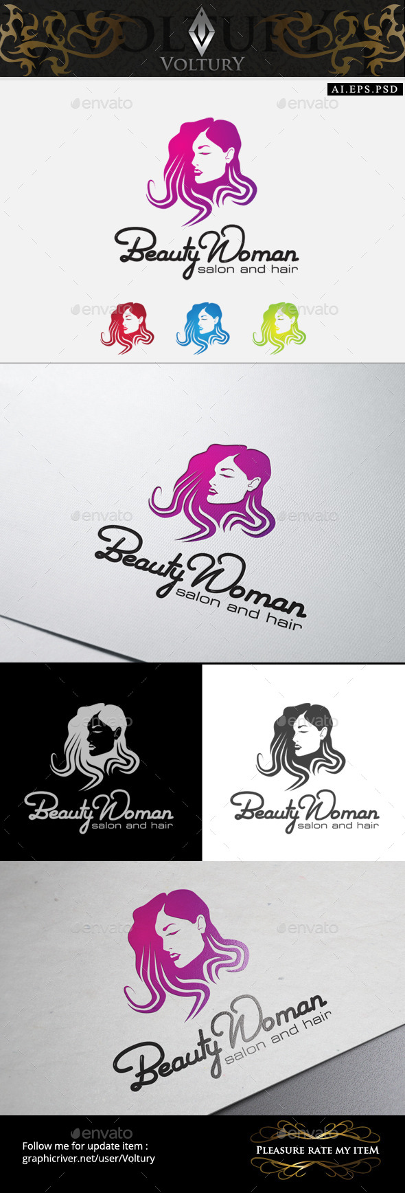 Salon Spa Logo - Humans Logo Templates
