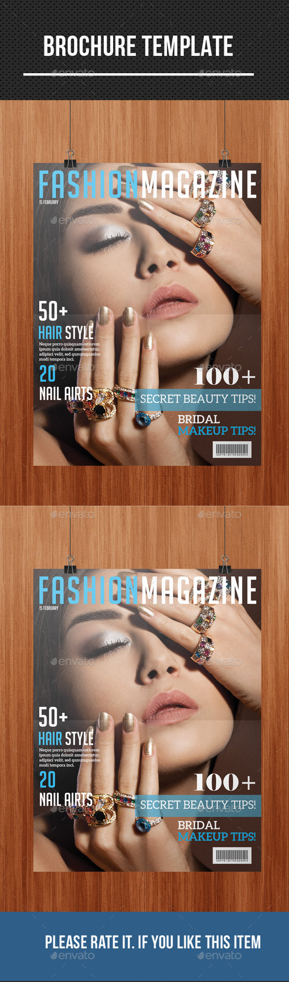 Fashion Magazine Cover - Magazines Print Templates