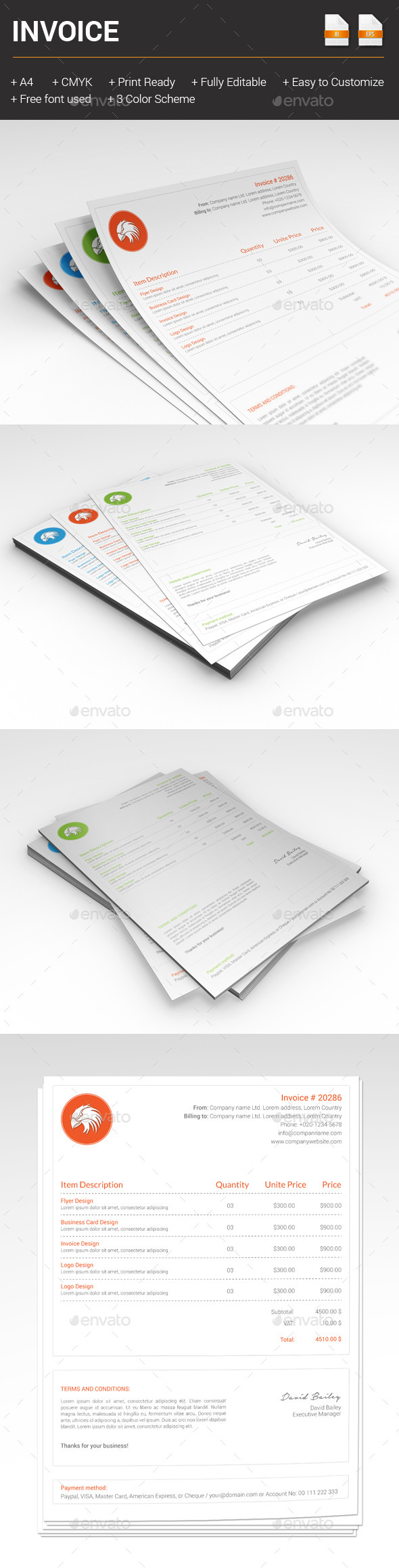 Invoice - Proposals & Invoices Stationery
