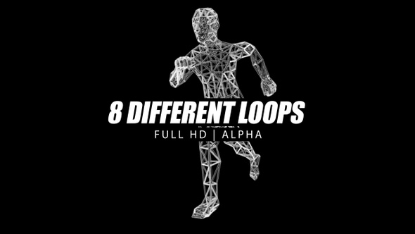 Running Man Vj Loop Background alt