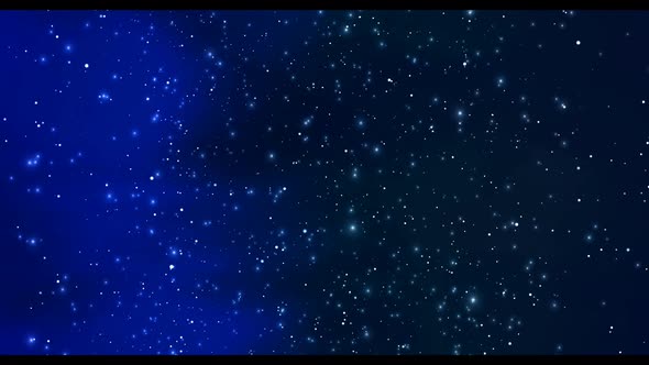 Blue Star Field Motion Background