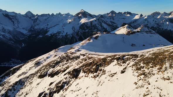 Mount MussaAchitara the Most Visited Mountain Above the Village of Dombay alt