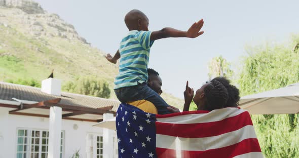 Happy family spending time together alt