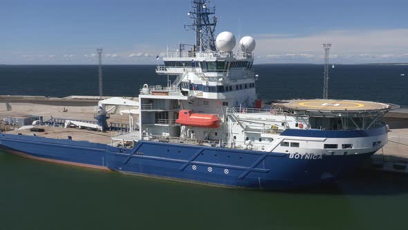 Amazing Shot of Estonias Ice Breaker Botnica at the Harbor of Tallinn alt