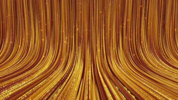 Rising Gold Particle Wall