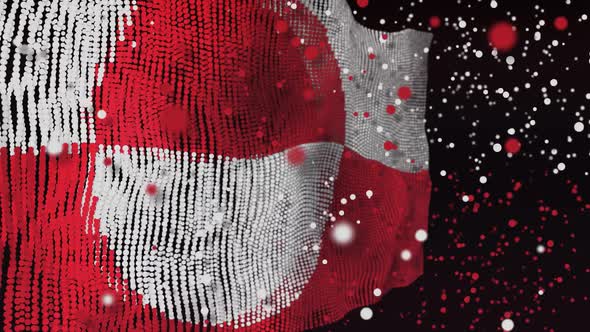 Greenland Flag Particle Animation alt