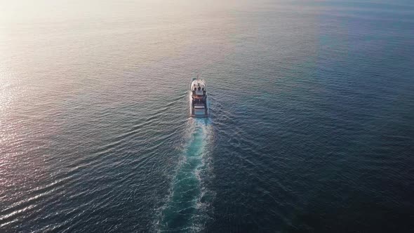 Yacht Amalafi Coast at Dawn alt