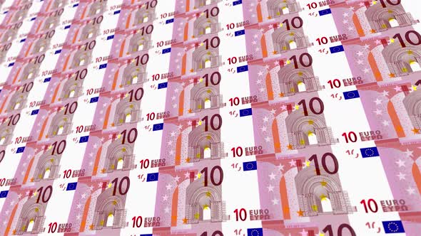 10 Euro Note Money Loop Background 4K 01