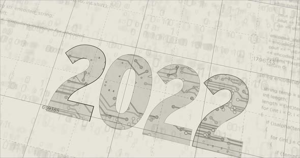 2022 year new futuristic digital sketch alt