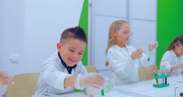 Children in Chemistry Class alt