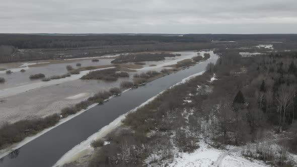 A Bird'seye View of the Berezina River