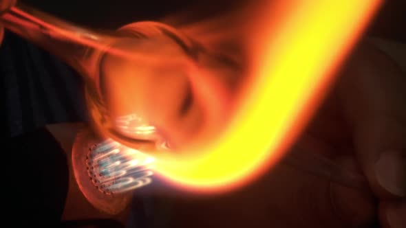 Production Of Glass In The Workshop