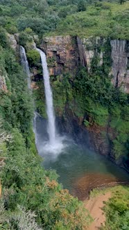 Panorama Route Soute Africa Picturesque Green Berlin Water Fall in Sabie Graskop in Mpumalanga South alt