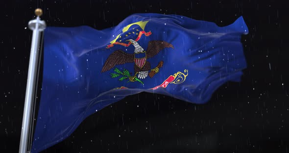 Flag of American State of North Dakota alt