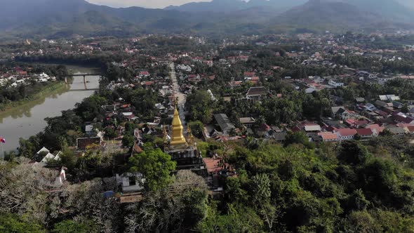 view of the city in luang prabang