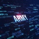 Army Digital Binary Code Background