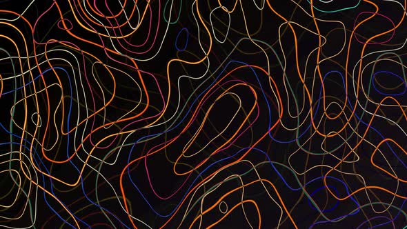 Line wave background animation. abstract colorful line wave background. Vd 1866