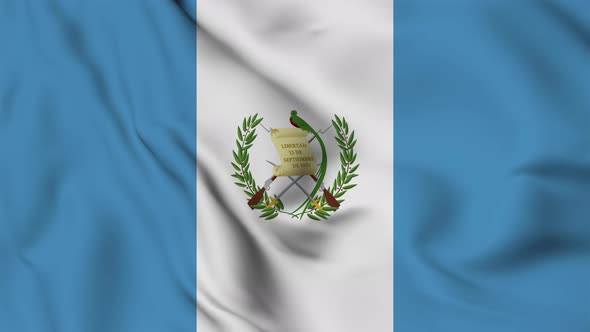 Guatemala flag seamless waving animation