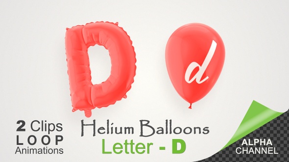 Balloons With Letter – D